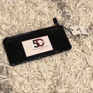 MUNDI BLACK SLIM ORGANIZER WALLET NWT